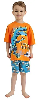 Buy Boys Jurassic World Dinosaur Short Pyjamas Lego Pyjamas 18 Months-8 Years • 8.95£