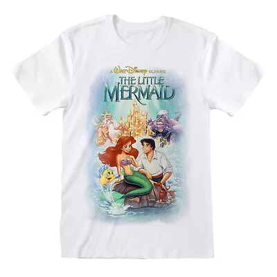 Buy Disney The Little Mermaid Classic Poster White T-Shirt NEW OFFICIAL • 12.49£