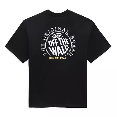 Buy VANS - Mens Circle Loose Fit T-Shirt - Black - Casual Short Sleeve Top • 32£