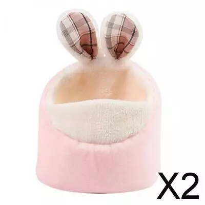Buy 2xGuinea Pig House Warm Bed Slippers Hamster Nest For Hamster Rat Chinchilla • 10.25£