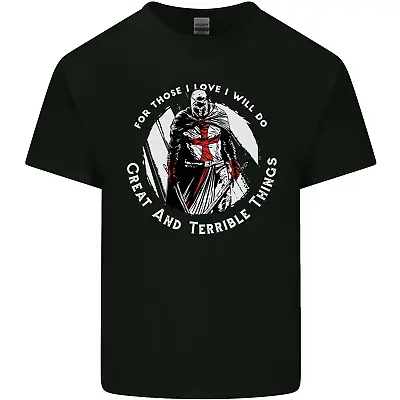 Buy Knights Templar St Georges Fathers Day Mens Cotton T-Shirt Tee Top • 11.75£