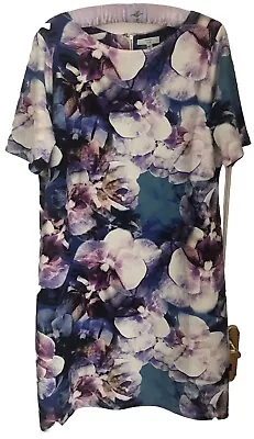 Buy Women's Clothing Dresses: Joanna Hope Floral Multicoloured Shift Dress Size 20. • 15£