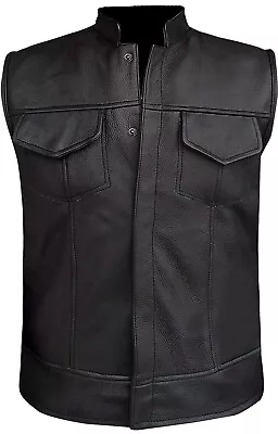 Buy Riverdale Southside Serpents Motorcycle Biker Genuine Leather Halloween Vest • 79.99£