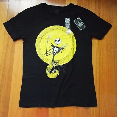Buy Disney Mens T-shirt Short Sleeve Size M Medium Black Tim Burton • 8.25£
