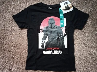 Buy Brand New Star Wars The Mandalorian T-shirt, Age 9-10, Black • 3.99£