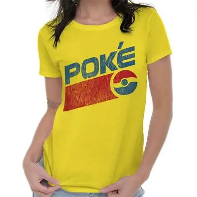 Buy Poke Funny Anime TV Show Trainer Master Gift Womens Short Sleeve Ladies T Shirt • 20.78£