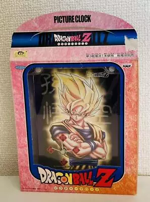 Buy Unused Dragon Ball Z Picture Clock Goku Amusement Limited Vintage From Japan • 83.54£