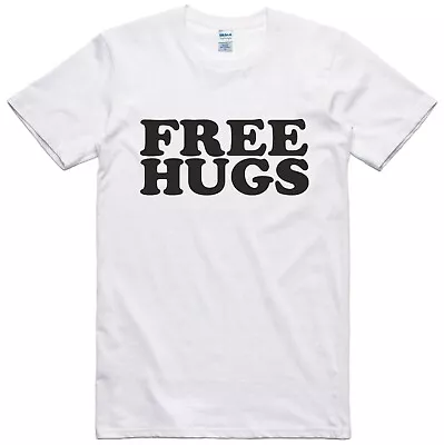 Buy Free Hugs Mens Funny T Shirt Novelty Gift Joke Regular Fit 100% Cotton Tee • 8.99£