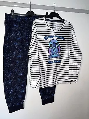 Buy Ladies Stitch Pyjamas Size XL 18-20 • 0.99£