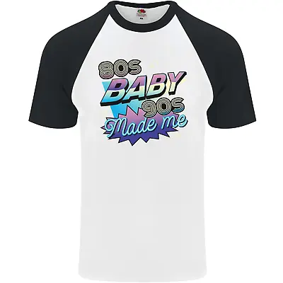 Buy 80s Baby 90s Made Me Music Pop Rock Mens S/S Baseball T-Shirt • 9.99£