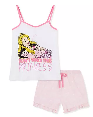Buy Disney Ladies Pyjamas Set, Cami Top & Sleep Shorts Sleeping Beauty Women PJs • 14.49£