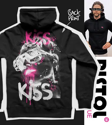 Buy Pistol Boutique Black SUNGLASSES GIRL KISS Men's Back Print Fashion Hoodie • 44.99£