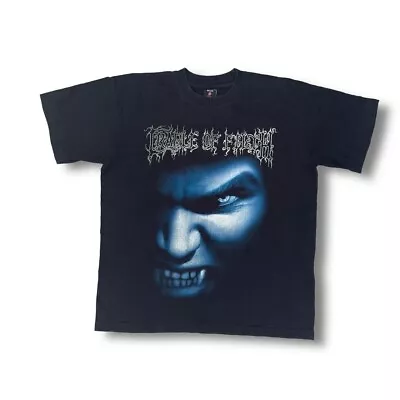 Buy Vintage Cradle Of Filth Tshirt Rare 00s Piece Front And Back Print • 45£
