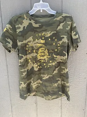 Buy Howitzer Style Boy's T-Shirt XL Camo Don’t Tread On Me • 9.47£