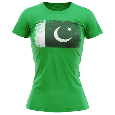 Buy Pakistan Grunge Flag T Shirt Football Sports Event Supporters Gifts For Her C... • 14.95£