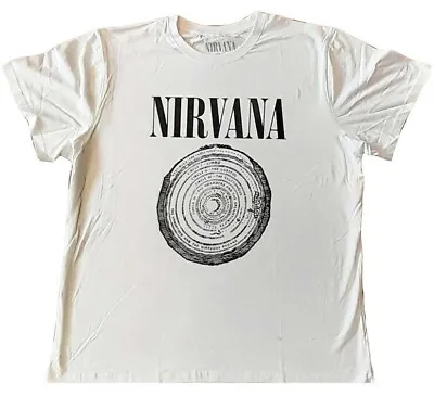 Buy Nirvana Vestibule White T-Shirt Plus Sizing NEW OFFICIAL • 15.19£