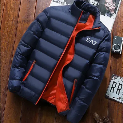Buy Mens Winter Warm Quilted Parka Down Jacket Padded Bubble Puffer Zipper Coats • 28.07£
