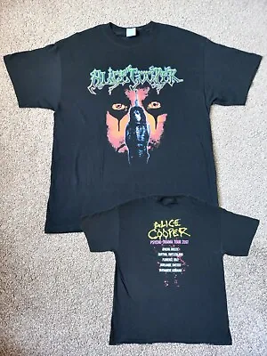 Buy Vintage Alice Cooper 2007 Tour T-Shirt - Gildan Size L - Heavy Metal Rock • 14.99£