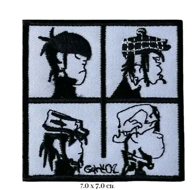 Buy Gorillaz Music Band Logo Embroidered Applique Iron / Sew On Patches • 4.99£