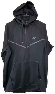 Buy Nike Tech Fleece Hoodie Womens L Black Full Zip Gym Sportswear Athletic (431) • 21.22£