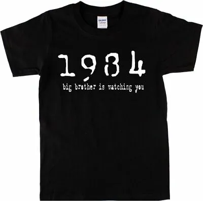 Buy 1984 T-Shirt - George Orwell, Big Brother, Various Colours • 19.99£