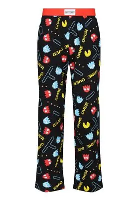 Buy Pac-Man Adults Lounge Pants Mens PJs Cotton Fabric Game Over Printed Pyjamas • 19.99£