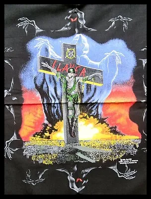 Buy Slayer Vintage 1990 Cross Bandana. Official Brockum / Tronseal Merch • 36.11£