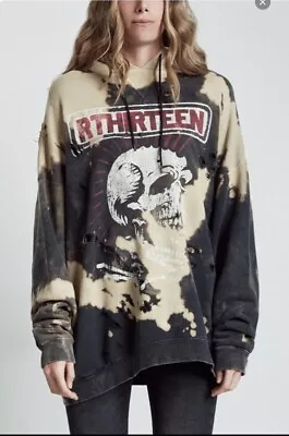 Buy R13 Exploited Punk Oversized Hoodie. Size Medium. • 282.55£
