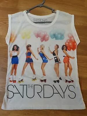 Buy The Saturdays White T Shirt Top (Size 10) • 30£