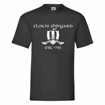 Buy Floki's Shipyard Est-793 Vikings T Shirt Small-5XL • 10.99£