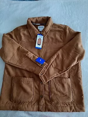 Buy Boston Traders Ladies' Soft Shirt  Sherpa Jacket Tan Women's Size L New  • 14.40£