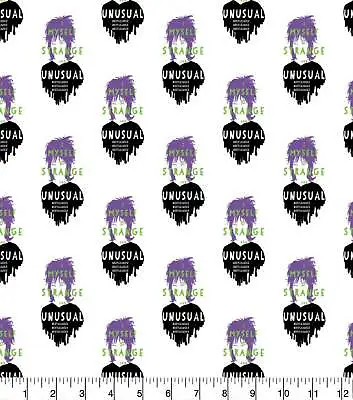 Buy Beetlejuice  Lydia Cotton Fabric 1/2 YD 18  X 44” New • 13.49£