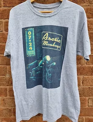 Buy Arctic Monkeys 2018 T Shirt New York Forest Hills  Grey LARGE  • 19.99£