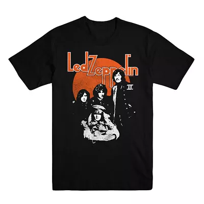 Buy Led Zeppelin Orange Circle Jimmy Page Official Tee T-Shirt Mens • 17.13£