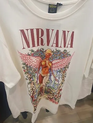 Buy Womens Cream Angel Nirvana Tshirt XL 16 14 Bnwt • 29.99£