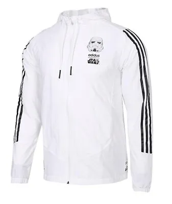 Buy New Adidas Originals Neo 2021 Stormtrooper Star Wars Jacket White Hoodie DW8174 • 134.49£