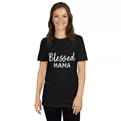 Buy Blessed Mama Tee Shirt Graphic Casual Short Sleeve S-3XL • 16.71£