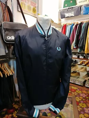 Buy Fred Perry Navy Blue Monkey Jacket Size M • 55£