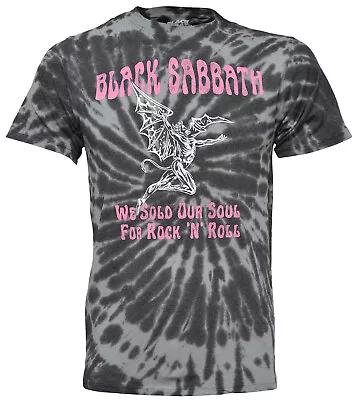 Buy Black Sabbath T Shirt Sold Our Soul Official Rock N Roll Vintage Tie Dye New • 16.95£
