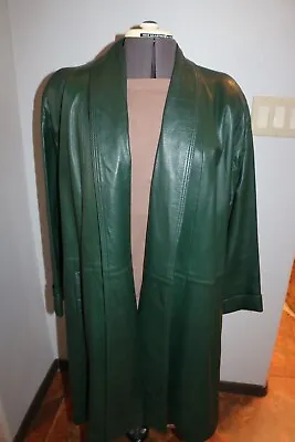 Buy Womens Genuine Leather Jacket- Vintage Long Leather Jacket Women- Evan Arpelli • 159.24£