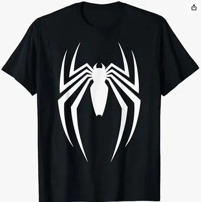 Buy Spider Man 2 Game Logo Graphic Black T-shirt • 12.99£