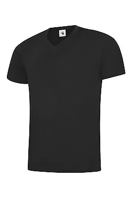Buy Uneek T Shirt V Neck Classic 100% Cotton Tee Double Stitch Top Soft Feel Comfort • 7.29£