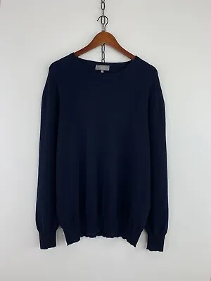 Buy MARIA DI RIPABIANCA Men’s Italian 100% Cashmere Navy Knit Sweater Jumper Size XL • 81.92£