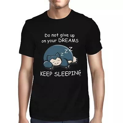 Buy 1Tee Mens Do Not Give Up On Your Dreams, Keep Sleeping T-Shirt • 7.99£