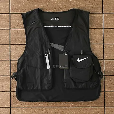 Buy Nike F.C Tactical Nylon Mesh Sleeveless Utility Vest Jacket | Black (M) • 70£