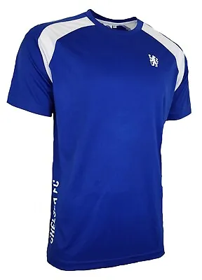 Buy Chelsea FC Football Training  T Shirt Mens Medium Retro Team Crest Top CHT14 • 14.95£