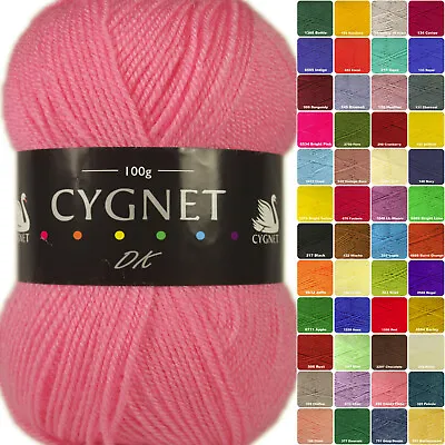 Buy Cygnet DK Double Knit 100g Acrylic Knitting Yarn • 2.69£