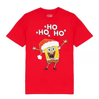 Buy SpongeBob SquarePants Mens Ho Ho Ho Christmas T-Shirt NS7295 • 16.75£