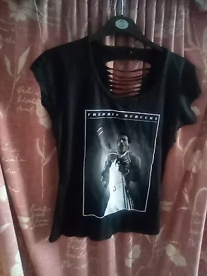 Buy Queen Freddie Mercury Ladies Large T Shirt Sleeveless Brand New • 5£
