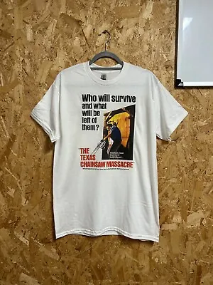 Buy Texas Chainsaw Massacre T-Shirt Horror Poster Vintage 80s Leatherface Retro Goth • 13.99£